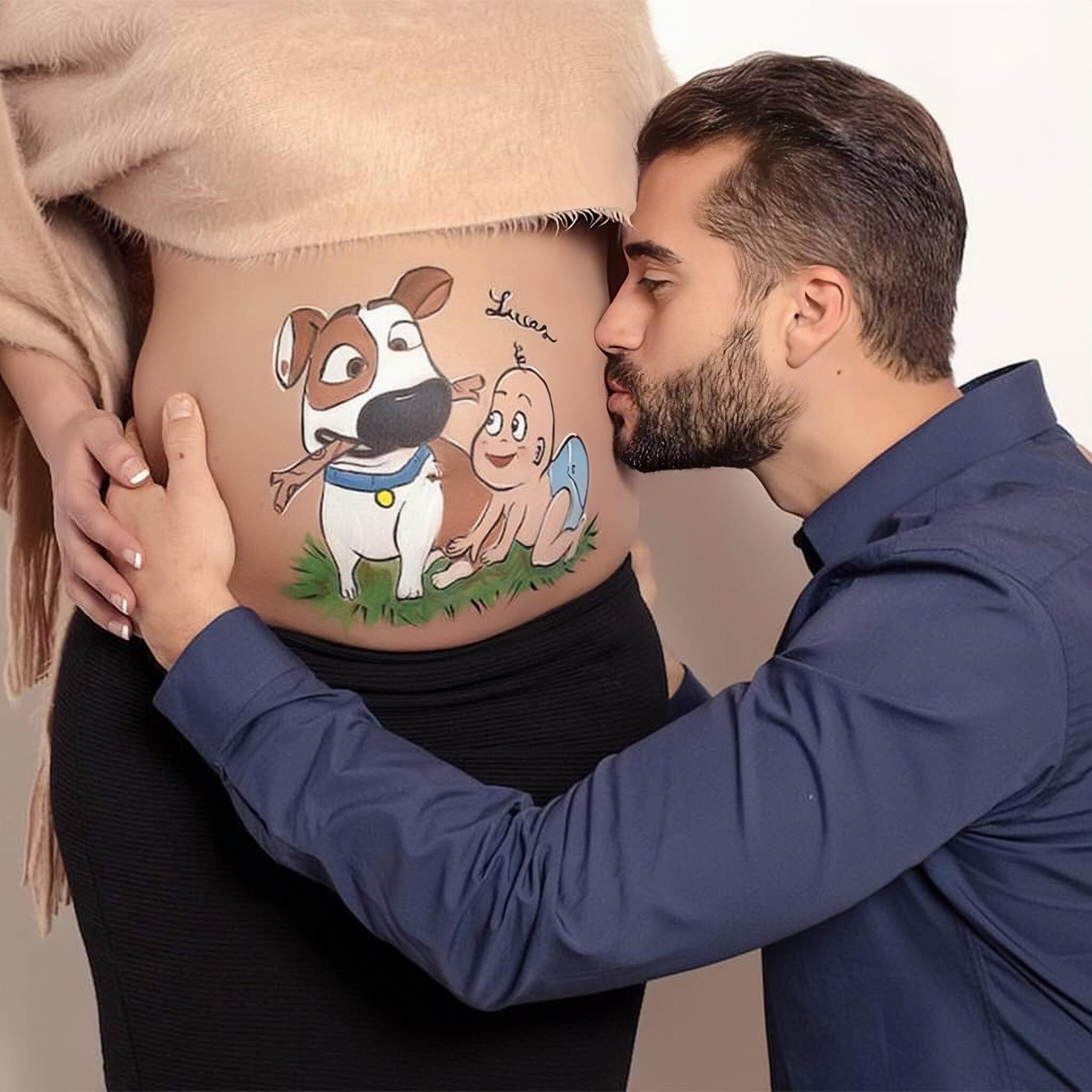 belly painting during pregnancy is a sweet way to capture that magical time 53343 3