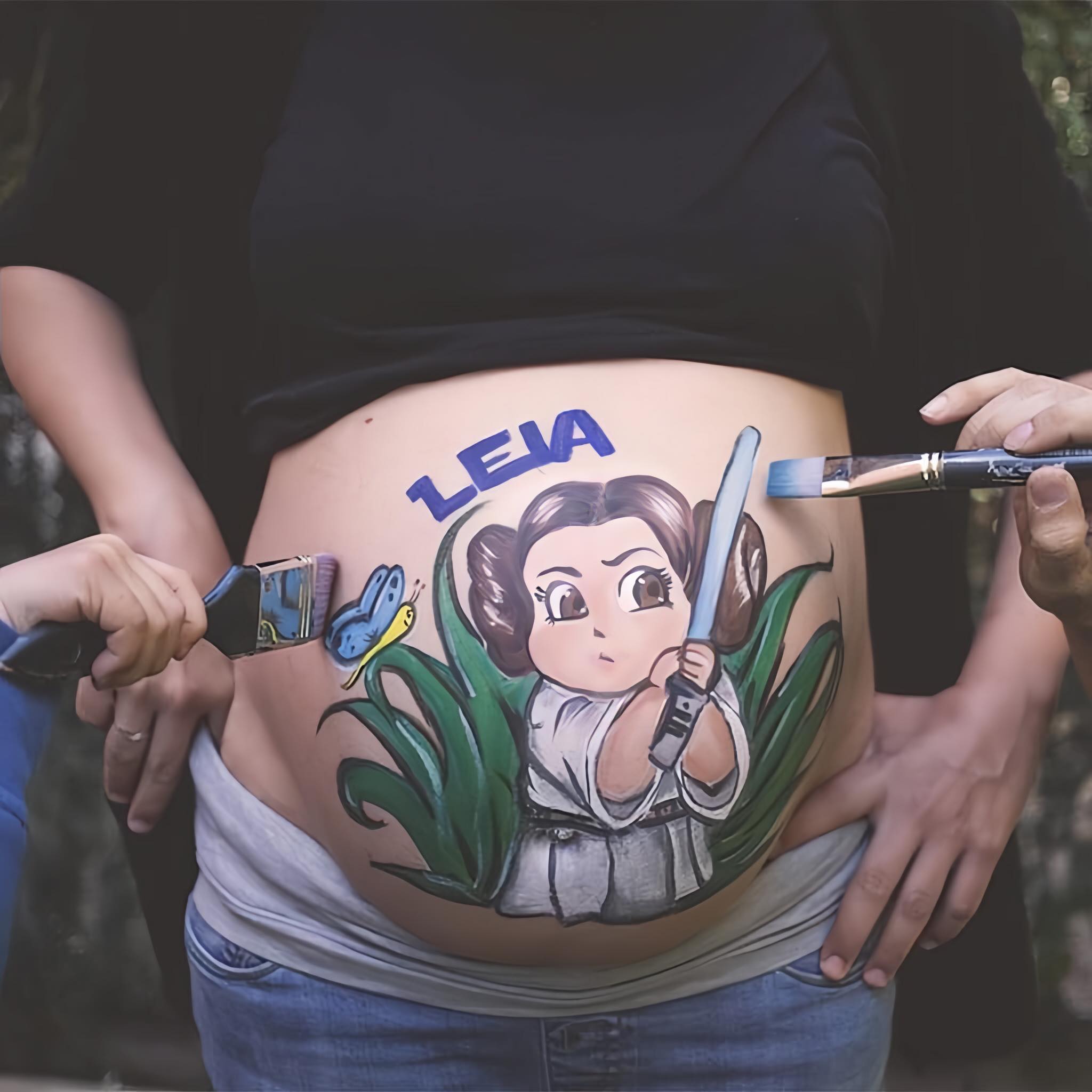 belly painting during pregnancy is a sweet way to capture that magical time 53343 5