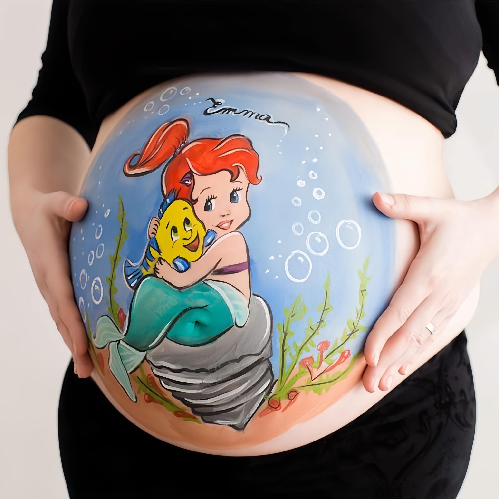 belly painting during pregnancy is a sweet way to capture that magical time 53343